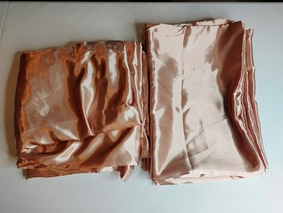 Madison Park Essentials 6PC Satin Sheet Set, FULL, Blush MISSING FITTED SHEET-image