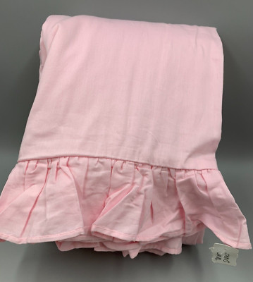 Pottery Barn Kids Organic Sadie Ruffle Duvet Cover Light Pink Twin #Q53H-image
