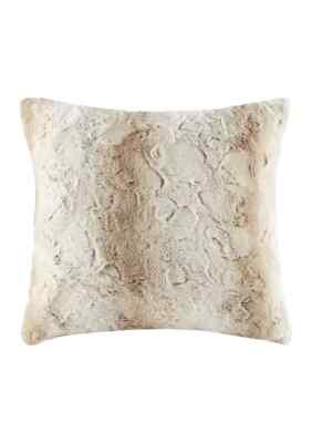 Madison Park Zuri Faux Fur Square Pillow 20X20-image