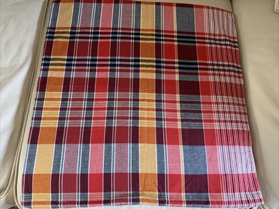 Pottery Barn Red/Blue Plaid 24