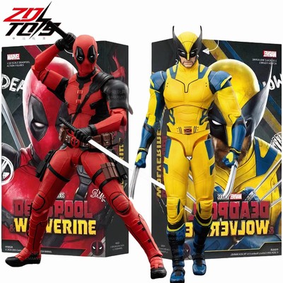 Wolverine & Deadpool Figures 7 in  - Boxed Marvel Action Toy Set Gift For Kids-image