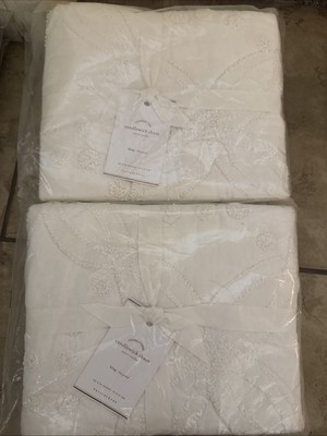 Pottery Barn Candlestick King Size Shams (one In Each Package) 2 Total -image