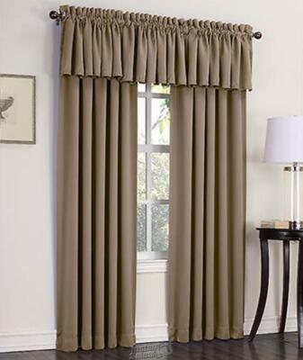 Sun Zero Madison Valance Taupe 54