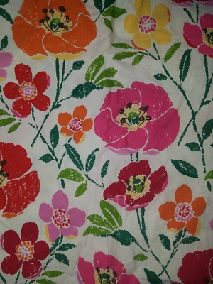 Pottery Barn Multi-Colored All Over Floral Pattern 100% Cotton Euro Sham 24x24-image