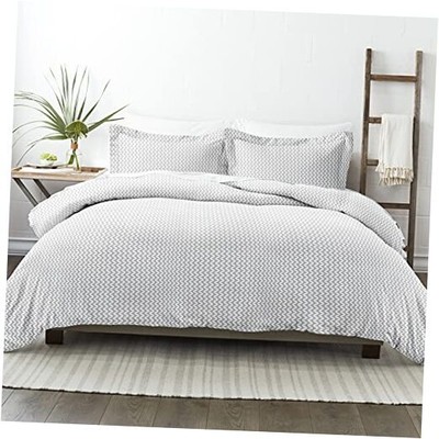  Twin Duvet Cover for Twin - Experience Twin/Twin XL Puffed Chevron Light Gray-image