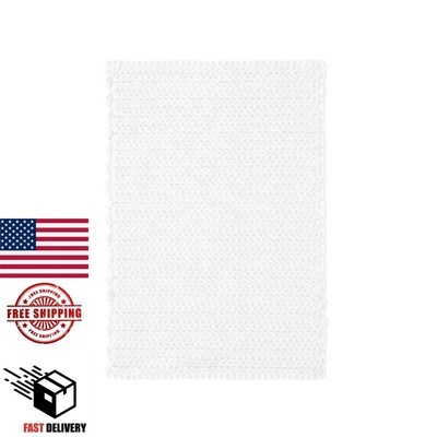 Braided Cotton Chenille Chain Stitch Bath Rug-image