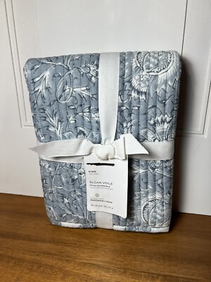 Pottery Barn Sloan Voile Reversible King Sham Blue-image