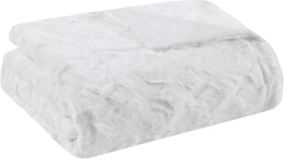 Zuri Soft Plush Luxury Oversized Faux Fur Throw Animal Stripes Design, Faux Mink-image
