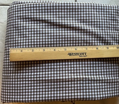 Pottery Barn Kids Brown Gingham Check Duvet Cover NWOT 100% Cotton Twin New-image