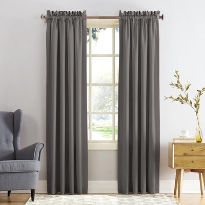 Sun Zero Barrow Energy Efficient Rod Pocket Curtain 54