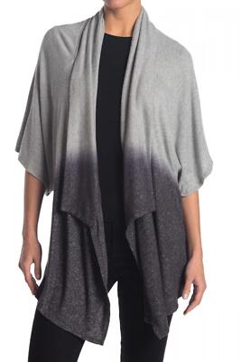 NWT Status by Chenault Women's Open Front Textured Dip Dye Cardigan Large-image