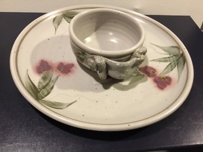 Hand Made And Painted CHIP & DIP SET-image