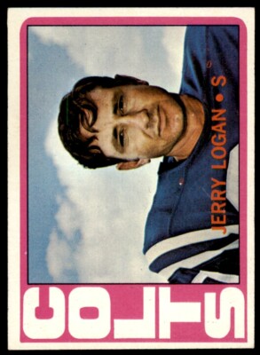 1972 Topps Football Jerry Logan . Baltimore Colts #31-image