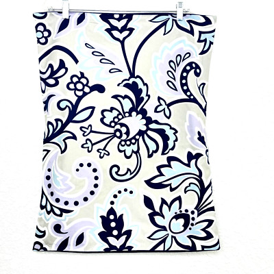 2 Pottery Barn Teen Shams Retro Paisley Pillow Standard PBteen Navy Grey White-image