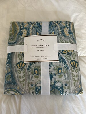 pottery barn full/queen duvet cover-image