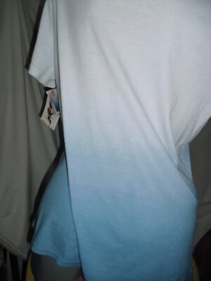 Bohemian,dip dye,fading royal blue,sky blue,ombre,beaded,handmade,xL,unique,New-image