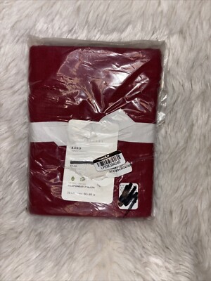 Pottery Barn Belgian Flax Linen 1 Euro Sham - Red Berry 26x26-image