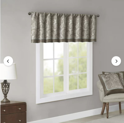Pokanoket Paisley Tailored 50'' Window Valance by Alcott Hill® & Madison Park-image
