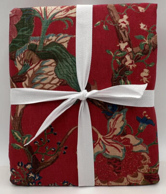 Pottery Barn Dahlia Floral FULL / QUEEN Duvet Cover ~ Blue Multi-image