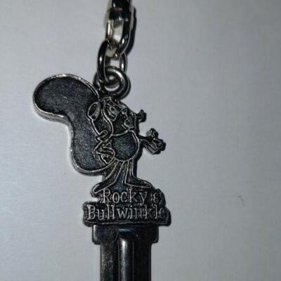 USJ Key Shaped Rocky & Bullwinkle Key Chain-image
