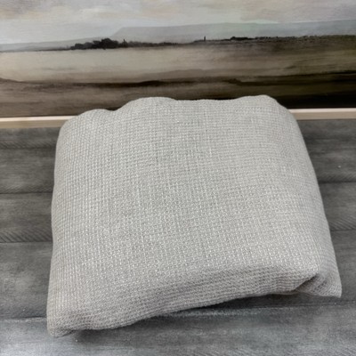 Pottery Barn European Flax Linen Waffle Duvet Cover Twin Dark Flax Cut Tags Read-image