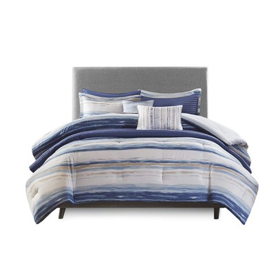 Madison Park Marina Comforter Quilt Combo Set - Modern Luxury Design, All Season-image