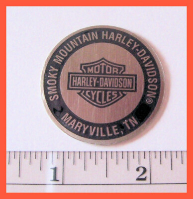 SMOKY MT. MARYVILLE TN LARGE FLAT HARLEY DAVIDSON DEALER DEALERSHIP OIL DIP DOT-image