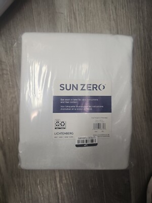 Sun Zero Amherst Blackout Velvet Pearl White Single Curtain Panel 50