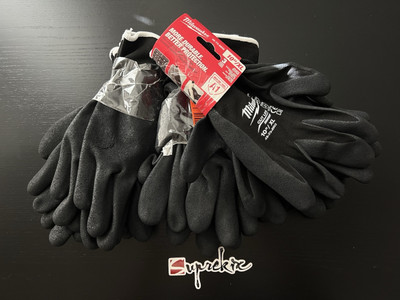 Milwaukee XL Black Nitrile Level 1 Cut Resistant Dipped Work Gloves 9-Pairs-image