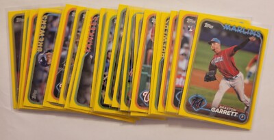 2024 Topps Series 1 &2  AND UPDATE YELLOW PARALLEL YOU PICK COMPLETE YOUR SET-image