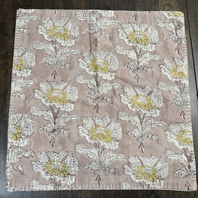 POTTERY BARN FLORA PRINTED PILLOW COVER, 18