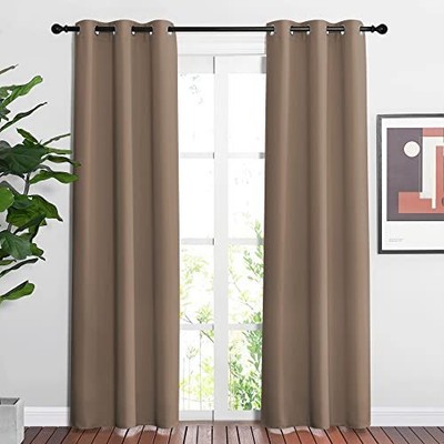 Blackout Window Curtains 84 inch Long - Grommet Top Room Darkening Thermal In...-image