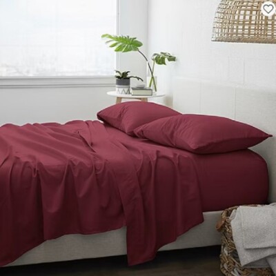 Casual Comfort Premium Ultra Soft Microfiber Twin XL 4 Piece Bed Sheet Set-image