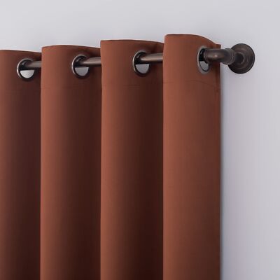 Nordic 2-pack Theater Grade Extreme 100% Blackout Grommet Curtain Panel Pair,...-image