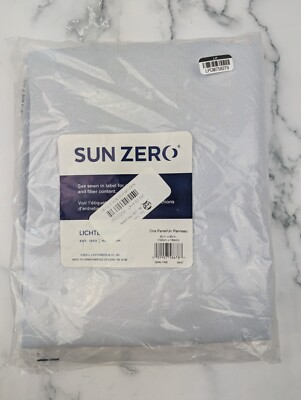 Blackout Tab Top Sun Zero Panel Curtain 40in x 63in Oyster White -image