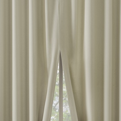 Sun Zero Aria 2-pack 100% Blackout Back Tab Curtain Panel Pair 52