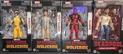 Marvel Legends Series & Legacy Collection Deadpool & Wolverine 4 Figures-image