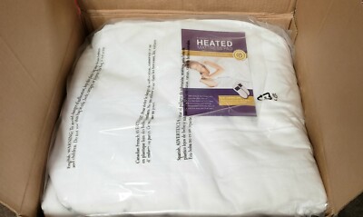 Madison Park Quilted King Size Heated Mattress Pad Dual Controllers-image