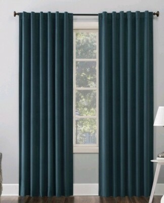 Sun Zero Amherst Noise Reducing Thermal Blackout Window Curtain Panel 50