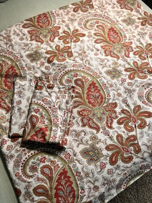 Pottery Barn Charlie Paisley 100-% Cotton Duvet Cover Cotton Queen/Full + Shams-image