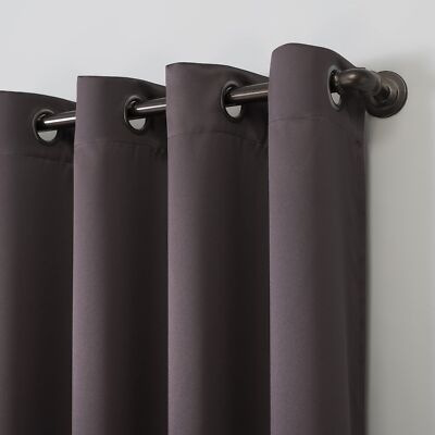 Sun Zero Nordic Theater Grade Extreme 100% Blackout Grommet Curtain Single Panel-image
