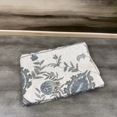 Pottery Barn Lilah Standard Pillow Sham Blue Neutral Cut Tags Read NWOT-image