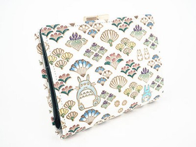 Studio Ghibli x Bunko Ozeki My Neighbor Totoro Leather Wallet Box-shaped Clasp-image