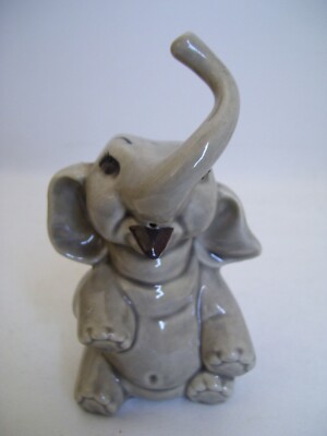 Ceramic Arts Studio Elephant Solo Pepper Shaker Solo Single Shaker Listing  -image