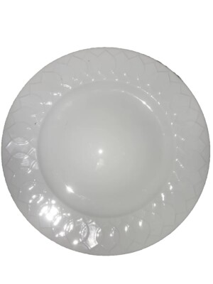 Rosenthal Studio Linie Lotus blossoms Shaped 10.5” Dinner Plate - Solid White-image