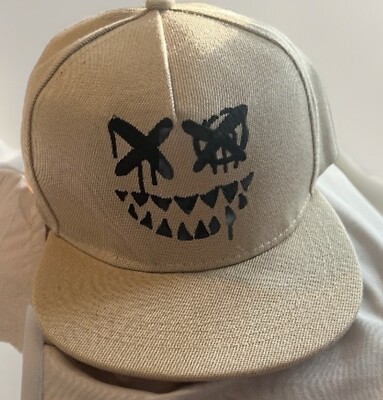 Men’s Tan Jack O Lantern Dip Smile Face SnapBack Cap-image