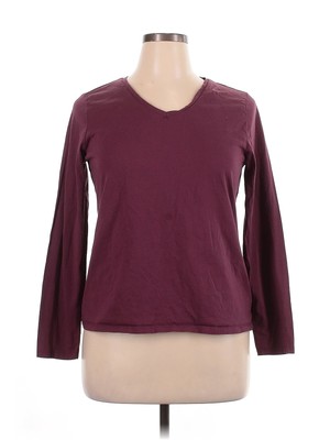 Dip Women Red 3/4 Sleeve T-Shirt XL-image