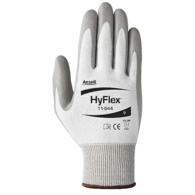 Ansell 11-644 Hyflex Cut-Resistant Coated Gloves, A2 Cut Level, Dipped,-image
