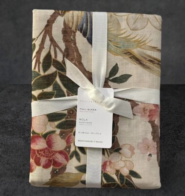 NEW Pottery Barn NOLA SONGBIRD Duvet Cover Full/Queen Multicolor-image