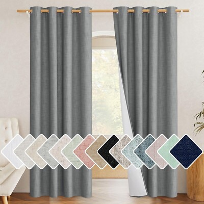 NICETOWN Gray Blackout Curtains for Bedroom -image